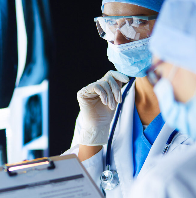 patient getting ready for a scan